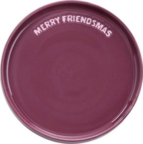 GOOD VIBES Tanier "Merry Friendsmas" 15 cm - bordó