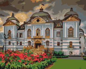 Gario Maľovanie podľa čísel Haličský zámok, Slovensko Rozmery: 80 x 120 cm, Rámovanie: Iba zrolované plátno