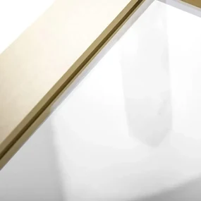 Rea Rapid Slide, 3-stenný sprchovací kút s posuvnými dverami 110(dvere) x 90(stena) x 195 cm, 6mm číre sklo, zlatý matný profil, KPL-04711