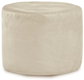 Plyšová taburetka Cilindro perlová