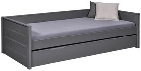 Inter Link Detská výsuvná posteľ Dream the Future, 90 x 200 cm (sivá) (100394227)