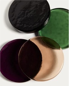 Sklenené tácky v súprave 4 ks Obila – Kave Home