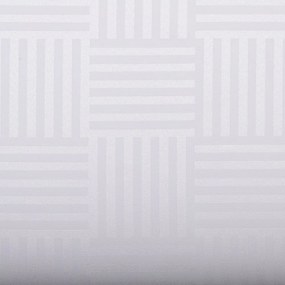 Biante Dekoračný záves Monako PM-124 Pruhovaná šachovnica biela - šírka 140 cm 140x140 cm