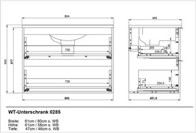 Antracitovosivá kúpeľňová zostava Crandon – Germania
