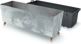 Truhlík s vkladem CORBI III 77 cm šedý