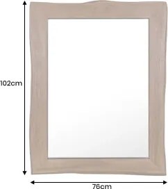 Zrkadlo 46490 Mammut 75x100cm Drevo Acacia  - Komfort-nábytok