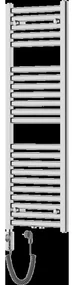 Mexen Hades elektrický radiátor 1200 x 400 mm, 600 W, chróm - W104-1200-400-2600-01