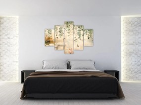 Obraz - Jazero, aquarel (150x105 cm)