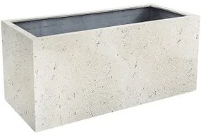 Kvetináč Grigio Box Antique White 150x50x50 cm