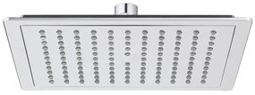 Laveo Luke, horná/hlavová sprcha 200x200 mm, štvorec, chrómová, LAV-NLK_0DAD