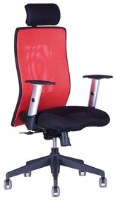 Kancelárska stolička na kolieskach Office Pro CALYPSO XL SP1 - s podrúčkami a podhlavníkom Červená 13A11