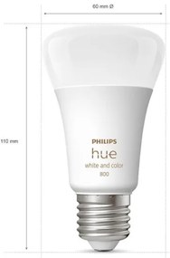 SADA 4x LED Stmievateľná žiarovka Philips Hue WACA E27/6,5W/230V 2000-6500K