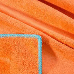 RÝCHLOSCHNÚCA PLÁŽOVÁ OSUŠKA Z MIKROVLÁKNA IGA 80X160 CM ORANŽOVÁ