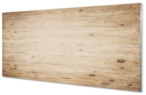 Sklenený obklad do kuchyne Drevených dosiek uzlov 125x50 cm