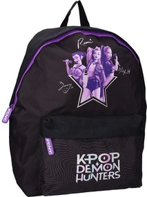 Dievčenský batoh KPop Demon Hunters HUNTR/X – motív Purple Stars - 24L