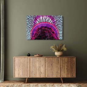 Abstraktný obraz - fialové vetvy (90x60 cm)
