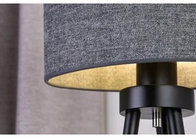 Duolla - Stolná lampa OVAL 1xE27/15W/230V pr. 30 cm šedá