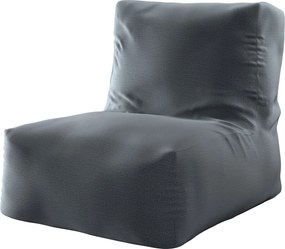 Sedací vak v tvare kresla - jednofarebný farba produktu sivá látka zamatová