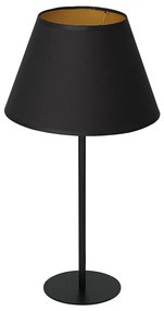 Stolná lampa ARDEN 1xE27/60W/230V pr. 30 cm čierna/zlatá