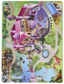 Koberce Breno Kusový koberec Ultra Soft Zámek, viacfarebná,130 x 180 cm