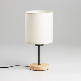 Brilagi - Stolná lampa NUBILA WOOD 1xE27/25W/230V dub/čierna/krémová