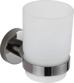 Mexen Remo, pohár na zubné kefky, čierny chróm, 7050738-73