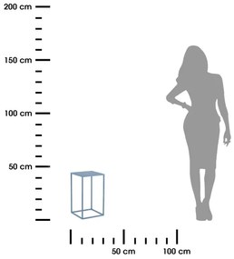 Stojan na kvety 40x24 cm modrá