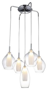 Azzardo AZ3076 - Luster na lanku AMBER 5xG9/40W/230V AZ3076