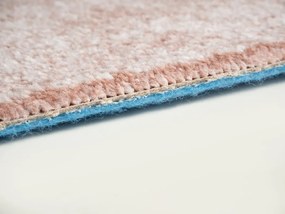 Condor Carpets, Metrážny koberec Serena 6682, na mieru, šíře 4m,5m, ružová, filc, obývacia izba