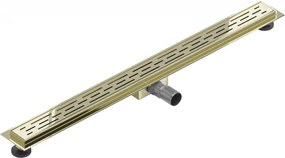 Mexen Flat M01 nerezový sprchový žľab 80 cm, zlatá, 1520080-15