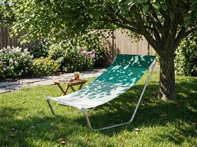 Skladacie plážové ležadlo SAND, zelené pruhy