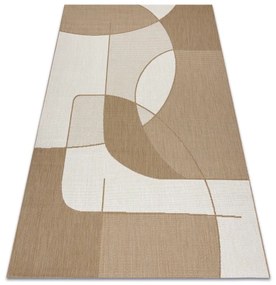 Koberec SIZAL FLAT 48982265 geometrický, béžový / naturálny