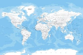Obraz štýlová mapa sveta