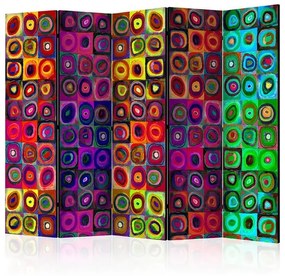 Paraván - Colorful Abstract Art II [Room Dividers] Veľkosť: 225x172, Verzia: Obojstranný
