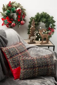 VIANOČNA DEKORAČNÁ OBLIEČKA NA VANKÚŠ PATTERN 1KS 30X50 CM VZOROVANÁ