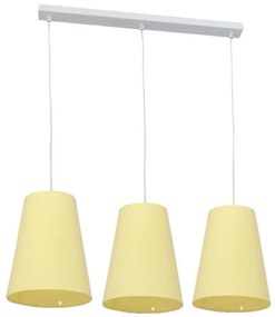 Luster na lanku PINIO 3xE27/60W/230V žltá