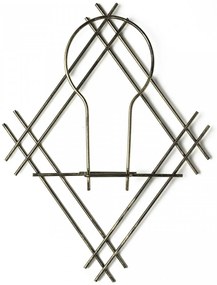 Nástenný kvetinový stojan LOFT 31 cm zlatý