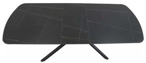 Jedálenský stôl Valmir 160 x 90 cm, čierna