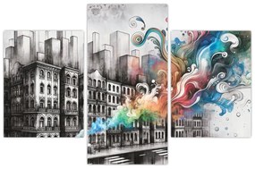 Obraz - Priemyselný život (90x60 cm)