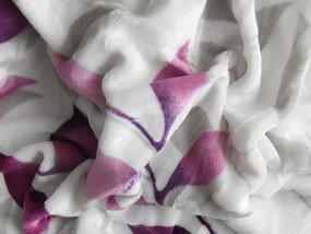 XPOSE® Mikroplyšová plachta IVANKA Exclusive - fialová 90x200 cm