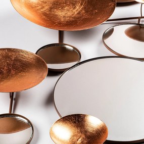 Nástěnná kovová dekorace Infinity 2 měděná