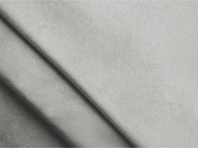 Čalúnená dvojlôžková posteľ s úložným priestorom s roštom 140x200 cm v striebornej farbe Lemi – Makamii