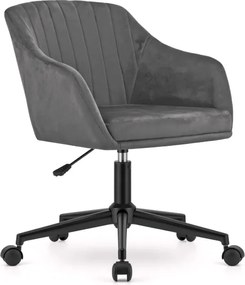 Otočné kreslo COPA - sivý zamat