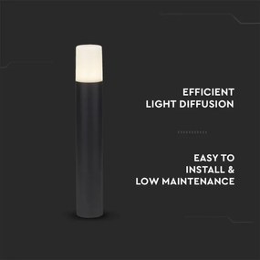 Vonkajšia lampa 1xGU10/35W/230V IP54 50 cm čierna