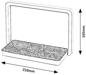 Rabalux 76005 - LED Stolná lampa s bezdrôtovou nabíjačkou BULDUS LED/4W/5V