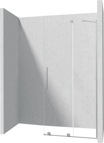 Deante Sprchová zastena Walk-in Prizma, posuvná - KTJ F32R 120 cm, oceľ kartáčovaná - bez vaničky