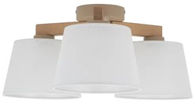 Brilagi - Prisadený luster LATTE SABIA 3xE27/15W/230V borovica/biela