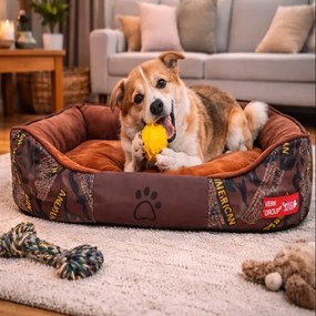 Pelech pre psa / mačku L - Maskáč - hnedý