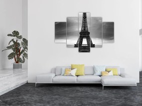 Obraz - Ružové auto v Paríži (150x105 cm)