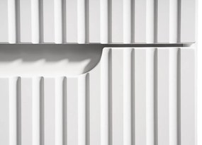 Závěsná skříňka pod umyvadlo Nova White I s deskou 80 cm bílá/dub coast evoke